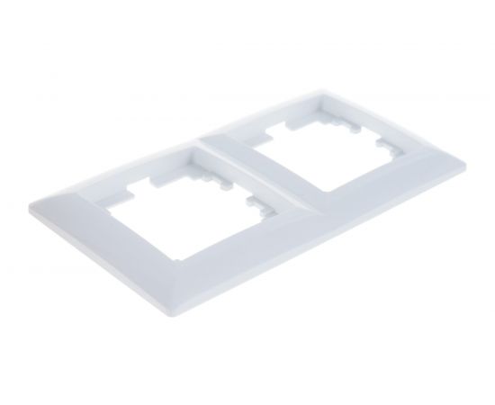Рамка Intro 450201 на 2 поста, СУ, Solo, белый Б0043410 – изображение 3