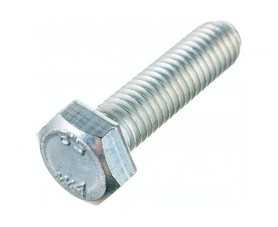 Болт Стройметиз М8х30 DIN 933, класс прочности 5.8, цинк уп. 4 шт 3011631 – изображение 3