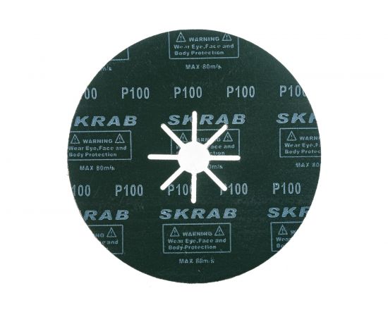 Диск фибровый (25 шт; 180 мм; P100) SKRAB 35794 – изображение 4