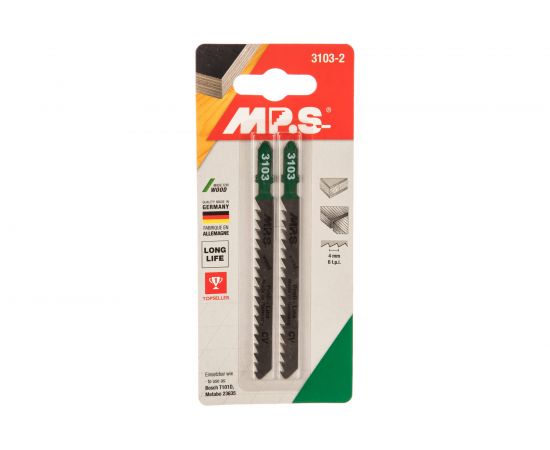 Пилки T101D (100х75х4.0 мм; 2 шт.) по древесине, ДСП, пластмассе MPS 3103-2 – изображение 4