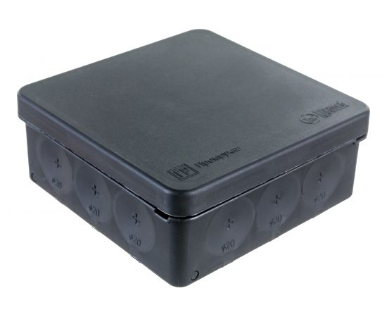 Распределительная коробка Промрукав для прямого монтажа двухкомпонентная безгалогенная HF 100x100x40 12 вводов 60-0303-9005 – изображение 4