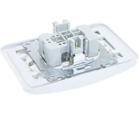 Двойная розетка с заземлением, белая Makel Mimoza 12082 – изображение 4