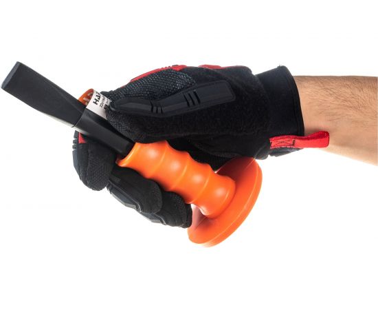 Зубило плоское профессиональное с протектором (22х216х200 мм; шестигранный хвостовик) HARDEN 610815 – изображение 5