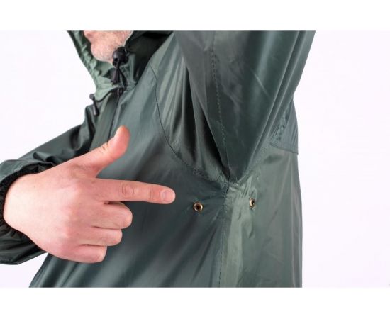 Влагозащитный плащ-дождевик БЕРТА зеленый, рост 170-176 800-64-66 – изображение 5