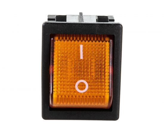 Клавишный выключатель Emas с подсветкой, жёлтая клавиша, 2НО, 250В AC, 16А A14B1S11 – изображение 5