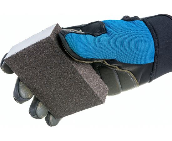 Губка шлифовальная четырехсторонняя (100х68х26 мм; Р80) "МАСТЕР" Зубр 35611-080 – изображение 7