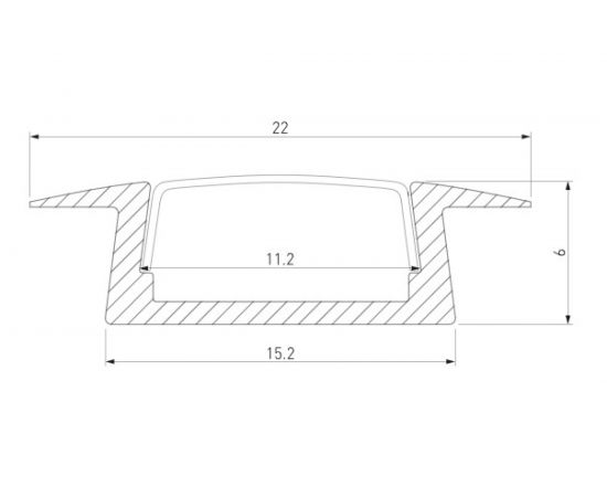 Встраиваемый алюминиевый профиль Elektrostandard LL-2-ALP007 a041812 – изображение 8