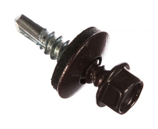 Кровельный саморез Качественный крепеж коричневый 5,5х25 150 шт 0500125 КЧ 