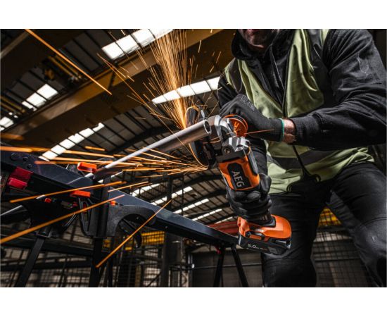 Углошлифмашина AEG BEWS18-115BLPX2-0 115 мм, 18В 4935480856 – изображение 2