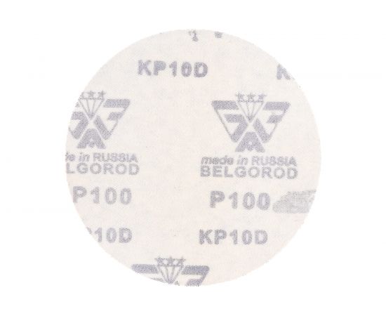 Круг шлифовальный на липучке по дереву/металлу 10 шт. (125 мм; P100; без отверстий) Gigant G-1013 – изображение 2