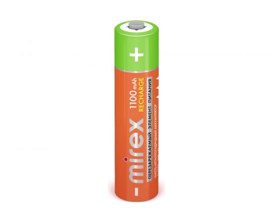 Аккумулятор Mirex Ni-MH HR03 / AAA 1100mAh 1,2V 4 шт блистер 23702-HR03-11-E4 – изображение 2