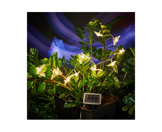 Каскад Lamper Полет бабочки LED 2,5 м с выносной солнечной панелью и аккумулятором 602-269 – изображение 3