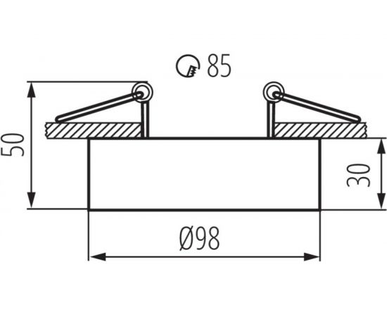 Накладной точечный светильник KANLUX MINI BORD DLP-50-W 28782 – изображение 3