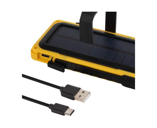 Светодиодный фонарь ЭРА Рабочие Практик RA-811 ручной, аккумуляторный, 15 Вт COB, powerbank, солнечная батарея, магнит Б0054472 – изображение 5