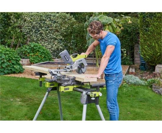 Аккумуляторная торцовочно-усовочная пила Ryobi ONE+ R18MS216-0 5133003597 – изображение 6