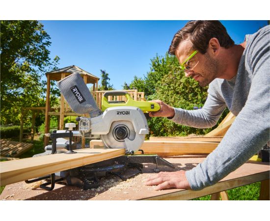 Аккумуляторная торцовочно-усовочная пила Ryobi ONE+ R18MS216-0 5133003597 – изображение 7