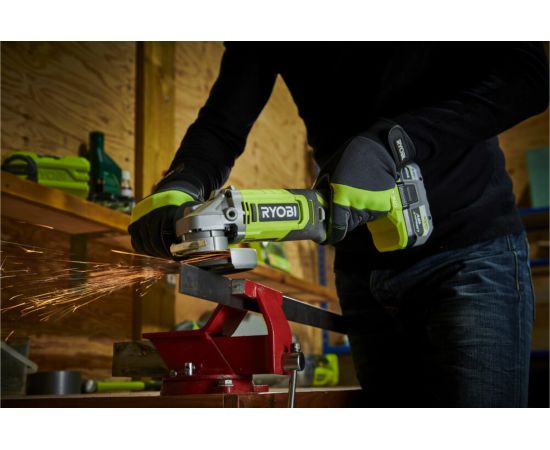 Углошлифмашина Ryobi ONE+ RAG18115-0 5133005402 – изображение 7