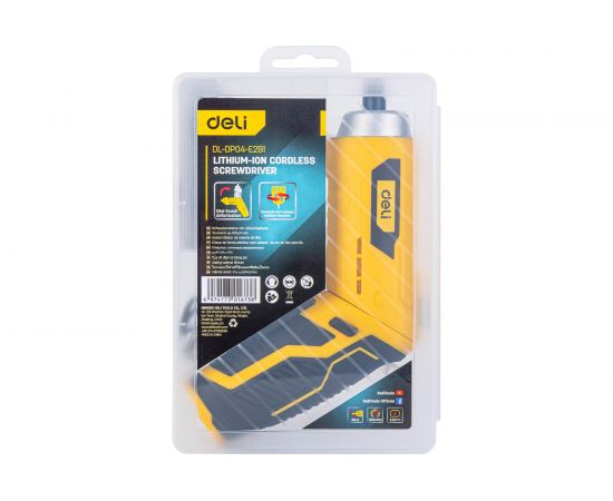 Аккумуляторная отвертка с поворотной рукоятью DELI DL-DP04-E2B1 102990 – изображение 7