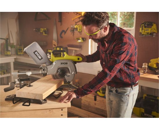 Аккумуляторная торцовочно-усовочная пила Ryobi ONE+ R18MS216-0 5133003597 – изображение 9