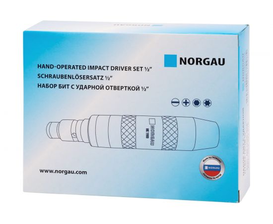 Набор с ударной ручной отверткой NORGAU 1/2 062493018 – изображение 10