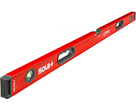 Уровень (L=120 см, 3 глазка) SOLA BIG RED 3 120 01219401 