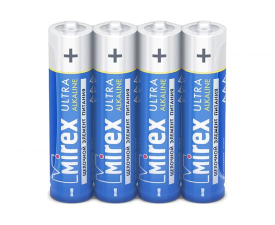 Батарея Mirex, щелочная LR03 / AAA 1,5V 4 шт shrink 23702-LR03-S4 