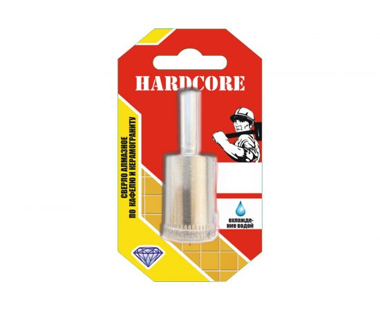 Сверло-коронка алмазное по кафелю и керамограниту 14 мм Hardcore 152014 