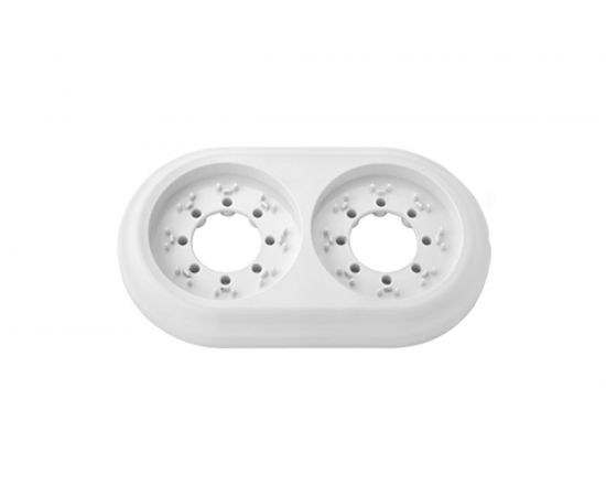 Рамка 2-местная Bylectrica, серия РЕТРО ЮЛИГ.735212.471, белый 