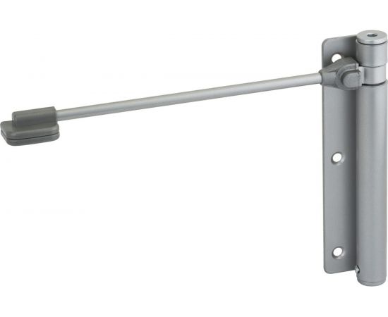 Дверной доводчик ALDEGHI LUIGI SPA правый, 170х39х225 мм, цвет: матовый хром, к-т: 1 шт + ключ с декоративными шурупами 114CS170D 