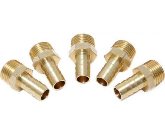 Штуцер пневматический (5 шт; наружная резьба 1/2"" - елочка 16 мм) Forsage 26094 F-MH08/10K 
