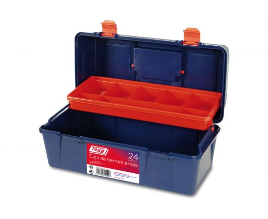 Ящик для инструмента Tayg №24 синий, с кантилевером, 400x206x188 мм 124006 