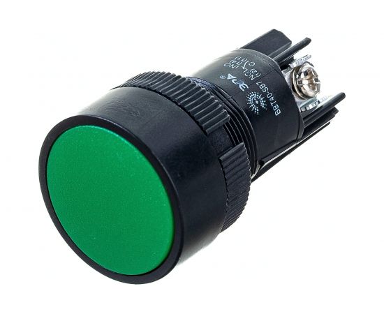 Кнопка ЭРА SВ-7 Пуск зеленая, 1з+1р, d=22мм, 240В, 10/1000/12000 Б0045659 
