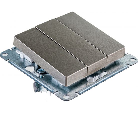 Механизм выключателя Schneider Electric 3-кл. ATLAS DESIGN сх.1+1+1 10АХ шампань ATN000531 1240320 