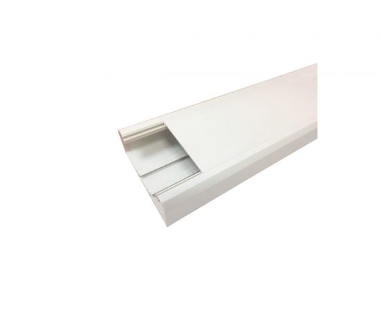 Короб LANMASTER 120х50 мм, со съемной перегородкой, 2 метра, белый LAN-CT120x50-WH 