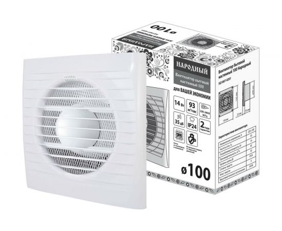 Бытовой настенный вентилятор TDM 100 Народный SQ1807-0201 