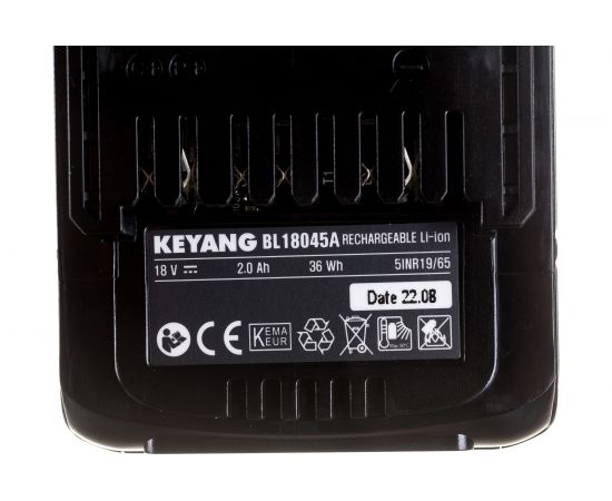 Аккумуляторная дрель-шуруповерт KEYANG DD18BL-W – изображение 17