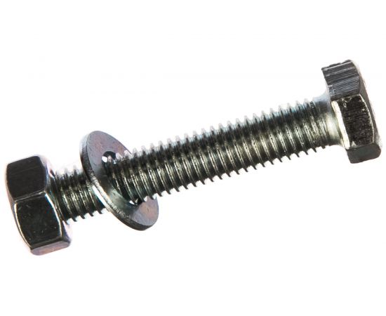 Пакет болт с гайкой и шайбой Метизный двор цинк м8х50мм 4 шт. 4607173901804 – изображение 2