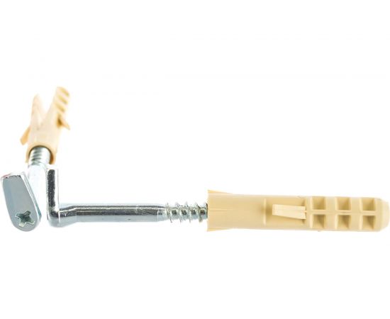 Крюк-шуруп ЕВРОПАРТНЕР L-обр. Zn d5,8хL65 мм, под крест, 2 шт. 13 3006 1 – изображение 2