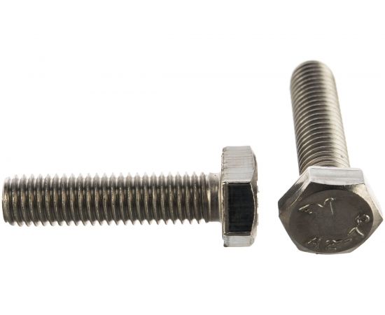 Болт DIN 933 с шестигр. гол. с полн. рез. ГОСКРЕП 10 х 40 нержав. сталь 2 шт. 10-0014990 – изображение 2