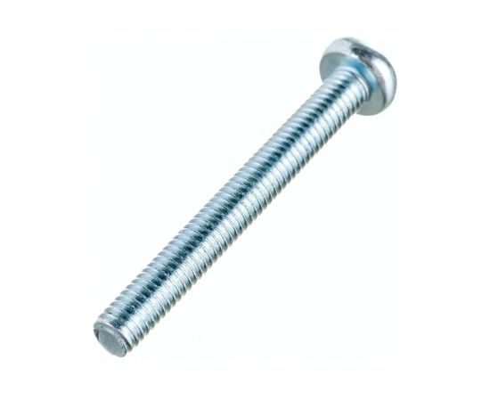 Винт Стройметиз М6х50 DIN 7985, полукруглая головка, цинк уп. 6 шт 3101721 – изображение 2
