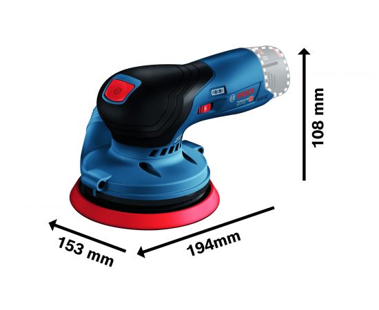 Аккумуляторная эксцентриковая шлифмашина BOSCH GEX 12V-125 0601372101 – изображение 2