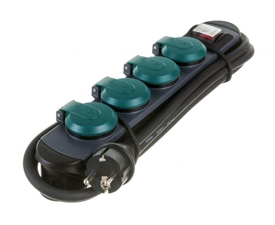 Удлинитель Electraline 4Р с выключателем H07RN-F 3x1,5-1,8М 16А 62185 – изображение 2