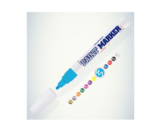 Маркер краска Munhwa голубой 4мм PM-12 – изображение 3