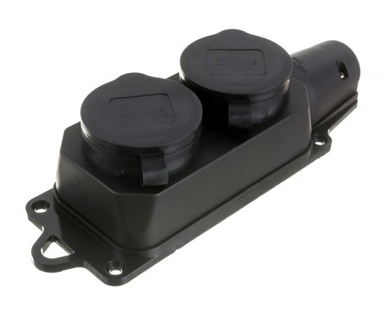 2-х местная розетка IN HOME черная 9322 4690612010274 – изображение 3