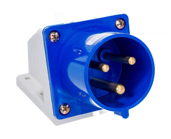 Стационарная вилка ЭРА 523 2Р+РЕ 32А 220В IP44 Б0032858 – изображение 3