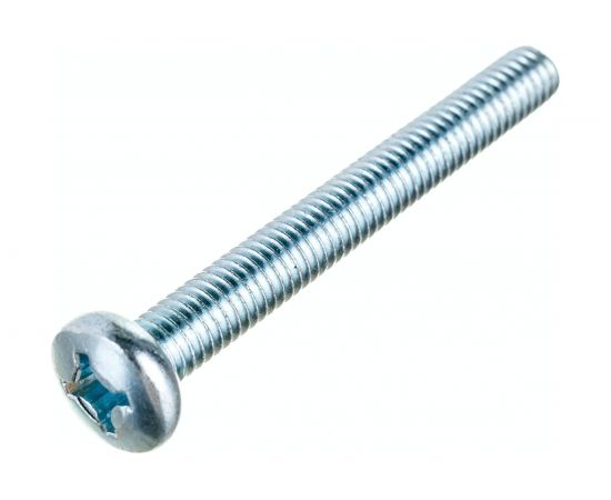 Винт Стройметиз М6х50 DIN 7985, полукруглая головка, цинк уп. 6 шт 3101721 – изображение 3