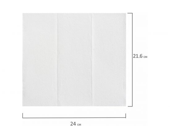 Бумажные полотенца LAIMA H2 ADVANCED 2-сл белые, КОМПЛЕКТ 21 пач, 24х21.6 см, 200 шт, Z-сложение 111337 – изображение 4