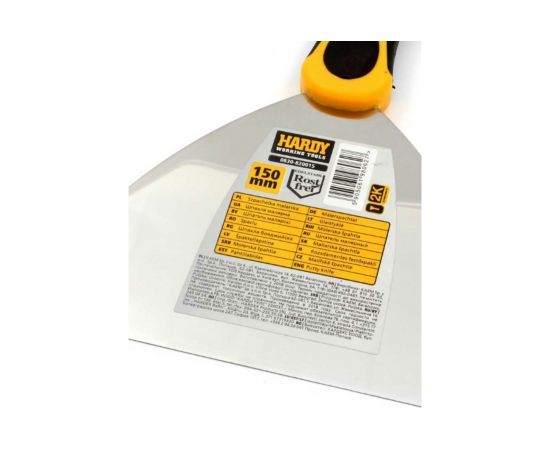 Шпатель HARDY малярный 150мм серия 82 нержавеющая сталь ручка 2K 0830-820015 – изображение 4