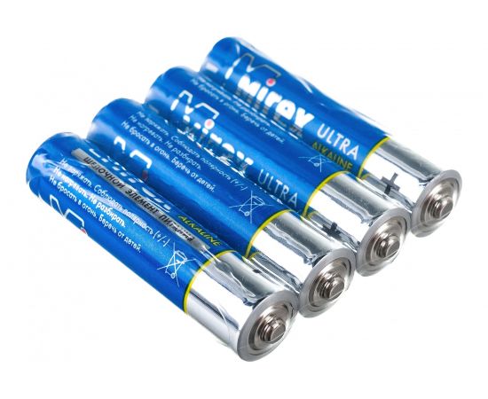 Батарея Mirex, щелочная LR03 / AAA 1,5V 4 шт shrink 23702-LR03-S4 – изображение 4