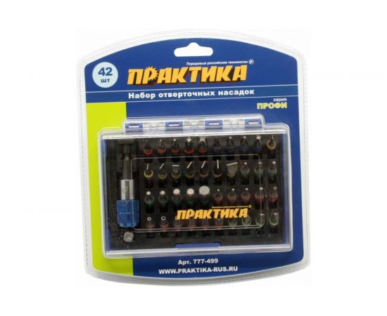 Набор бит (42 шт; PH; PZ; SL; Torx; T/Torx; TW; Hex; 25 мм + магнитный держатель) ПРАКТИКА 777-499 – изображение 4